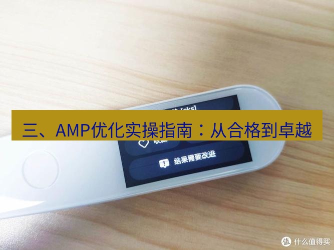 有道翻译在线 三、AMP优化实操指南：从合格到卓越