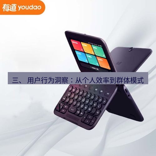 有道翻译在线 三、 用户行为洞察：从个人效率到群体模式