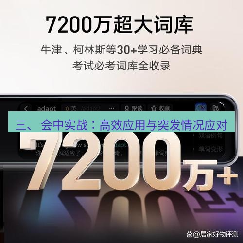 有道翻译在线 三、 会中实战：高效应用与突发情况应对