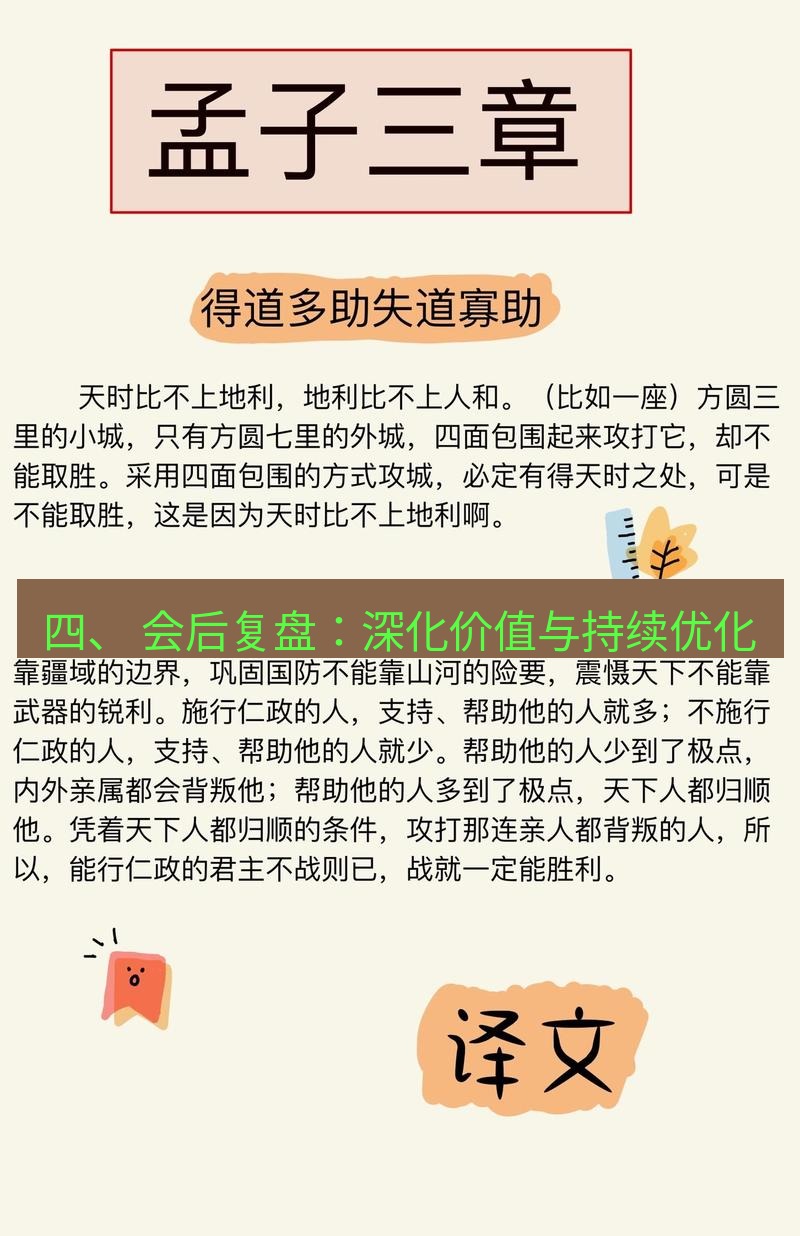 有道翻译在线 四、 会后复盘：深化价值与持续优化