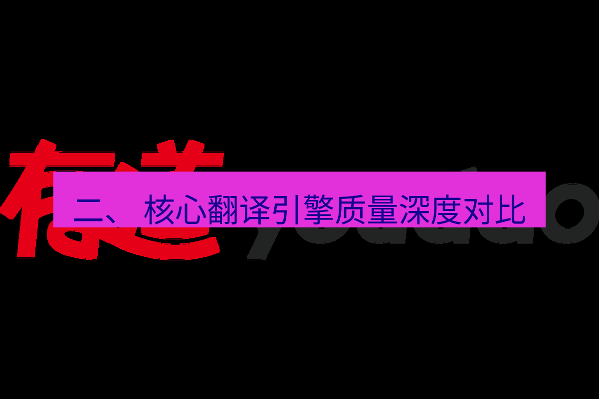 有道翻译在线 二、 核心翻译引擎质量深度对比