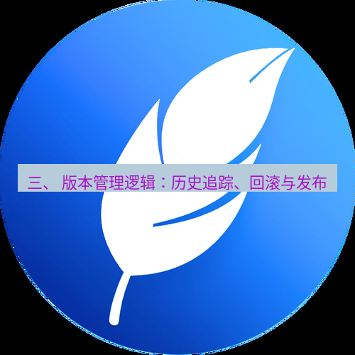有道翻译在线 三、 版本管理逻辑：历史追踪、回滚与发布