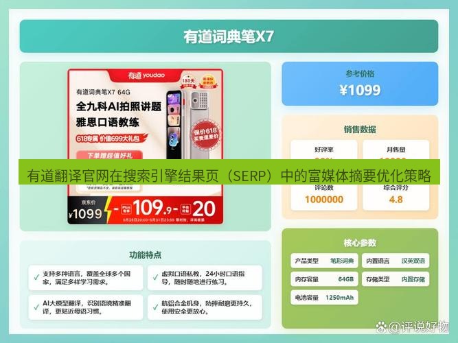 有道翻译在线 有道翻译官网在搜索引擎结果页（SERP）中的富媒体摘要优化策略
