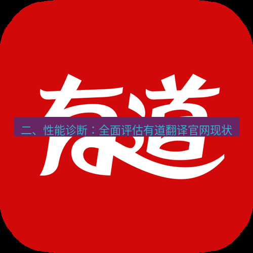 有道翻译在线 二、性能诊断：全面评估有道翻译官网现状